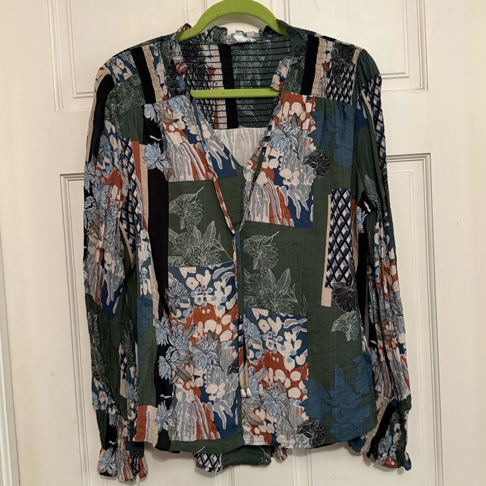 Floral Patchwork Blouse by Avara